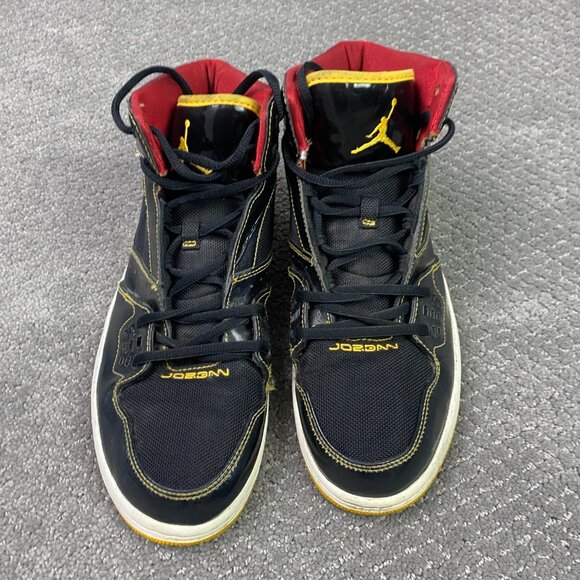 Nike Jordan 1 Flight Shoes Men's 9.5 Black Basketball Sneakers 372704 037 - Picture 8 of 14